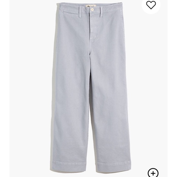 Madewell Slim Emmett Wideleg Crop Pants 